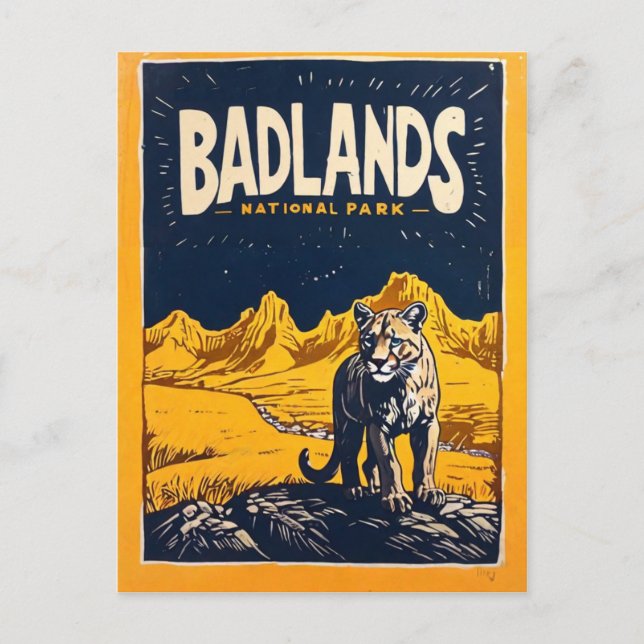 Badlands-Nationalpark Postkarte (Vorderseite)