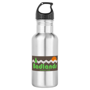 Badlands Nationalpark Retro Edelstahlflasche