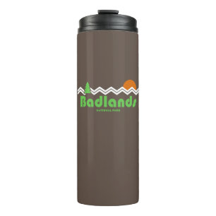Badlands Nationalpark Retro Thermosbecher