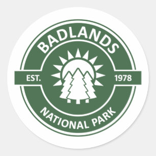 Badlands-Nationalpark Runder Aufkleber