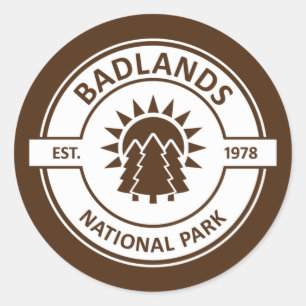 Badlands-Nationalpark Runder Aufkleber