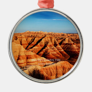 Badlands-Nationalpark, South Dakota Ornament Aus Metall