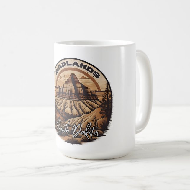Badlands Nationalpark Süd Dakota Kaffeetasse (VorderseiteRechts)