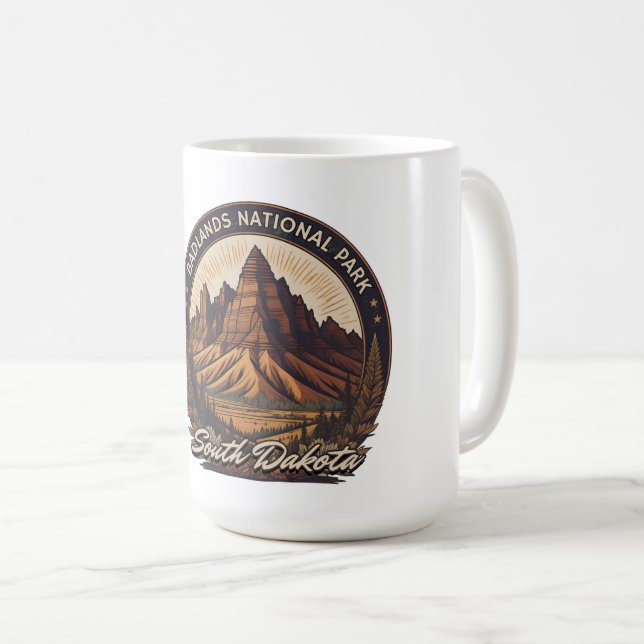 Badlands Nationalpark Süd Dakota Kaffeetasse (VorderseiteRechts)