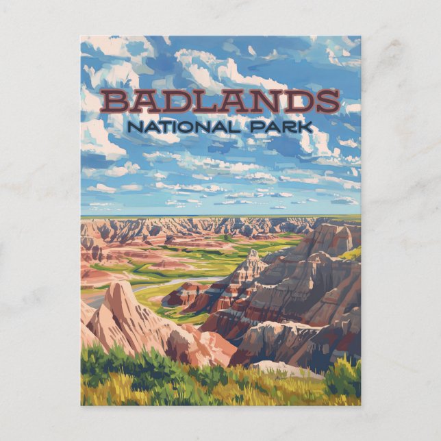 Badlands Nationalpark Süddalmatien Postkarte (Vorderseite)