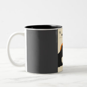 Badlands Nationalpark Vintag Minimaler Ausflugsort Zweifarbige Tasse
