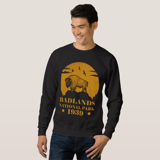 Badlands Nationalpark Wildnis Picknicks südlich Sweatshirt (Vorne ganz)