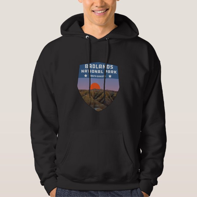 Badlands Nationalpark Wildnis Süd Dakota Hoodie (Vorderseite)