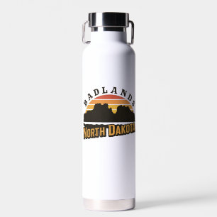 Badlands North Dakota Retro Trinkflasche