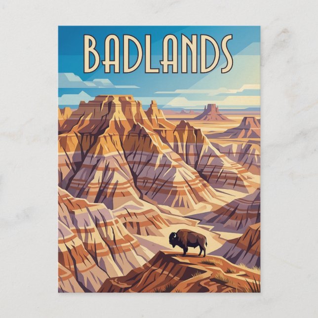 Badlands Postkarte (Vorderseite)