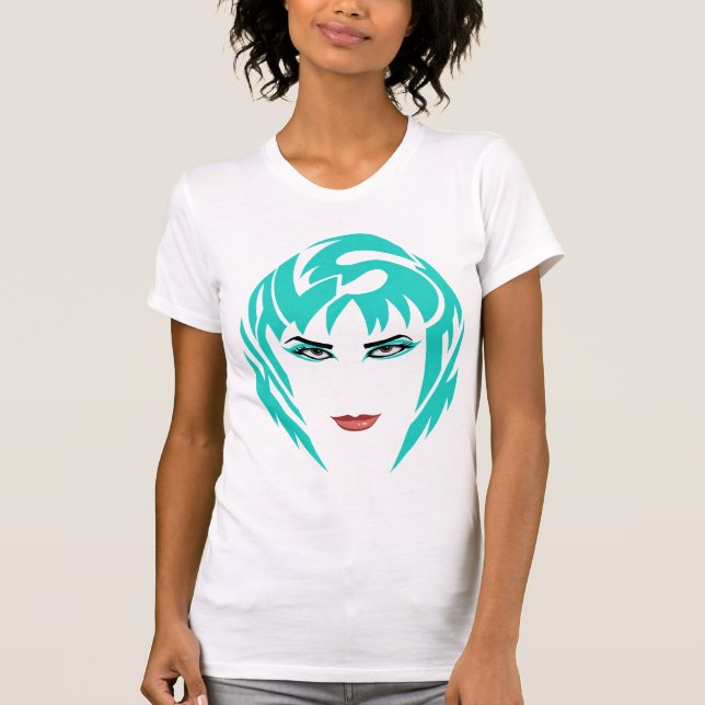 Badlands Teal Damen T-Shirt (Vorderseite)