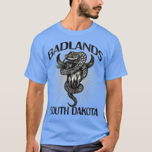 Badlands Us National Park South Dakota Bison Hikin T-Shirt