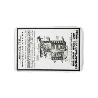 Badmatte Anzeige-Dampf-Autos und Dampf-Luftfahrt Badematte