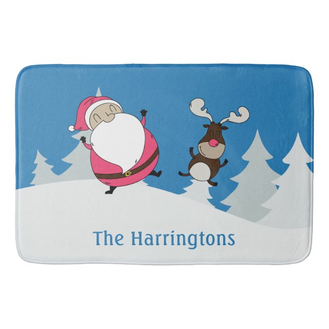 Badmatten niedlichen Sankt- u. Ren-individuellen Badematte (Vorderseite)