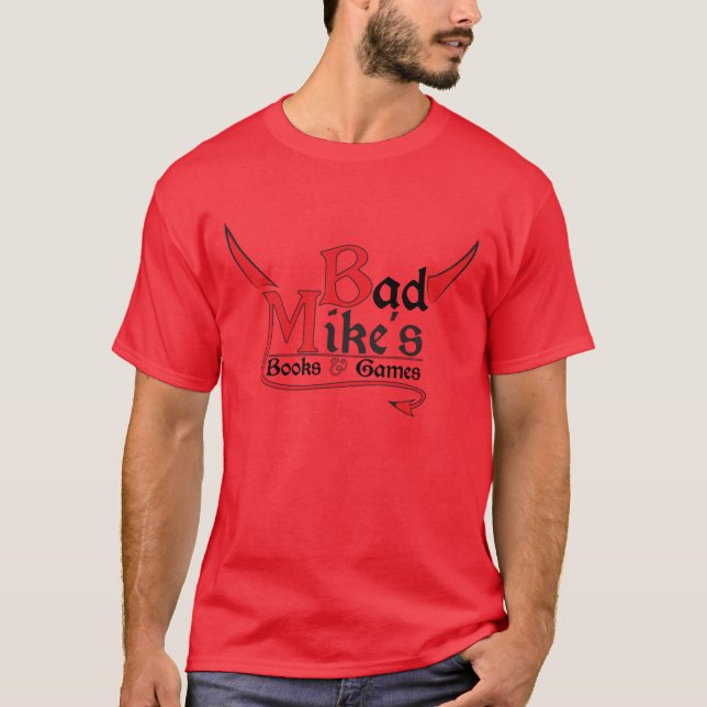 Badmikes Bücher u. Spiel-T - Shirt (Vorderseite)
