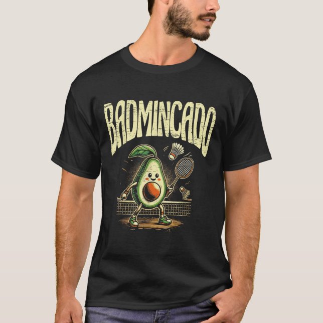 Badmincado Badminton Player Shuttle  T-Shirt (Vorderseite)