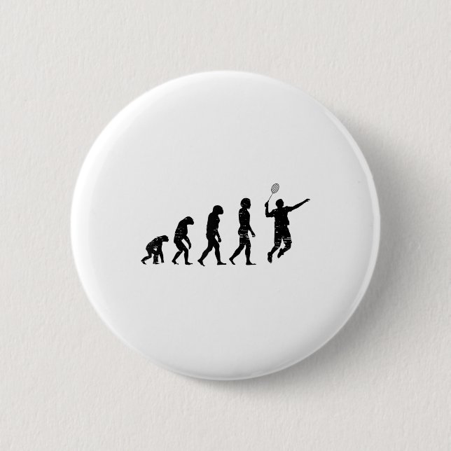 Badmincado Badminton Spieler Shuttlecock  Button (Vorderseite)