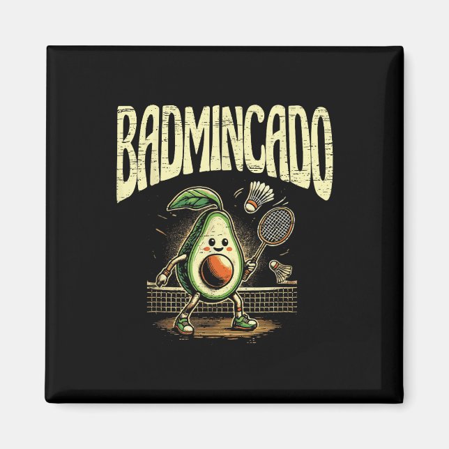 Badmincado Badminton-Spieler Shuttlecock Magnet (Vorne)