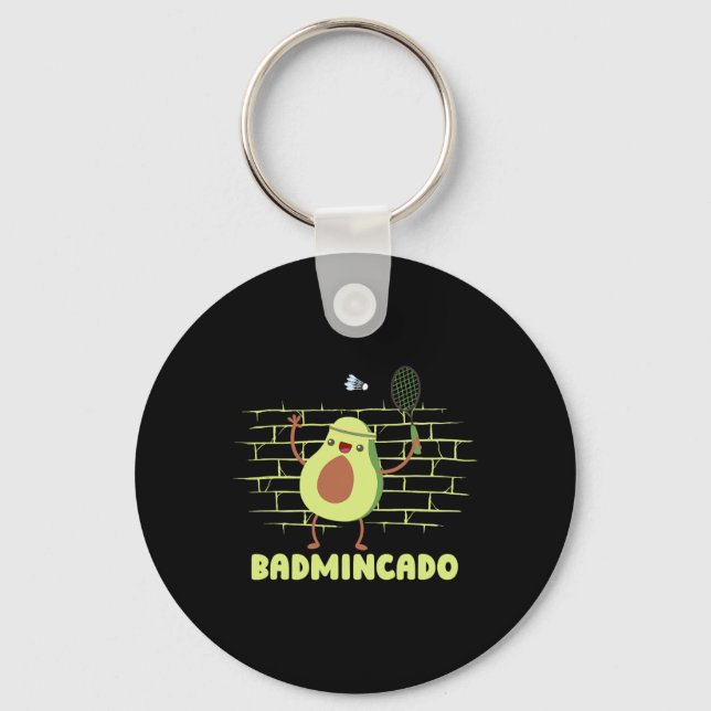 Badmincado - Racket Funny Player Game Match Badmin Schlüsselanhänger (Vorderseite)