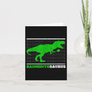 Badminto Saurus Rex Birdie Shuttle Dino Badminton Karte