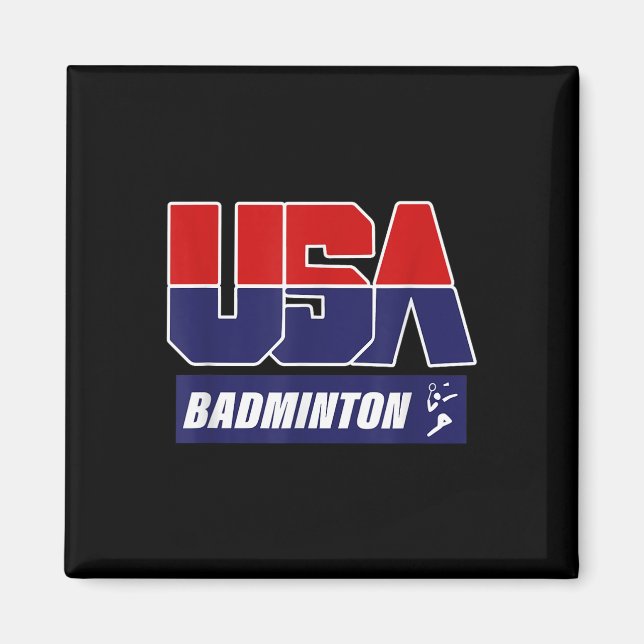 Badminton 2021 Usa  Magnet (Vorne)