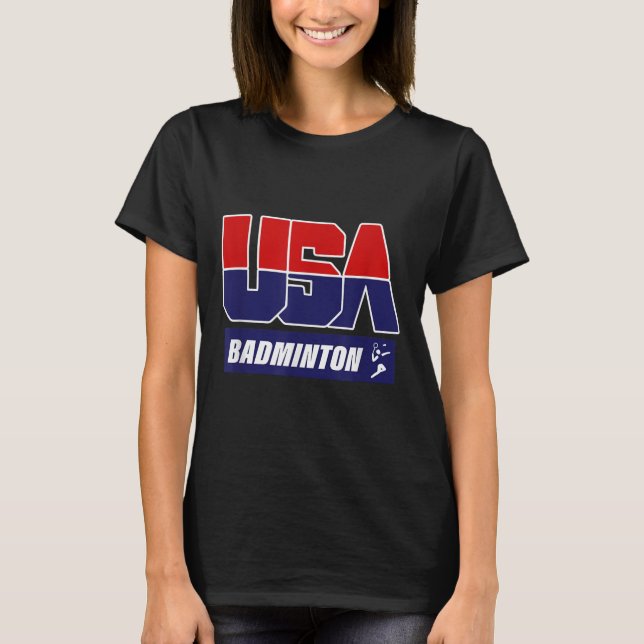 Badminton 2021 USA  T-Shirt (Vorderseite)