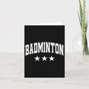 Badminton alle weißen Sterne Klicken Sie auf Retro Karte