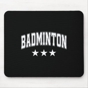 Badminton alle weißen Sterne Klicken Sie auf Retro Mousepad