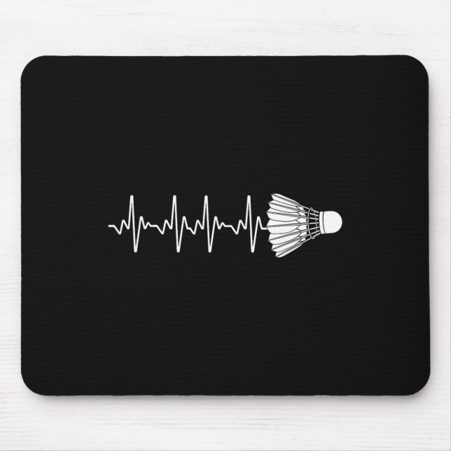 Badminton Art for Men Badminton Lover Badmin Mousepad (Vorne)