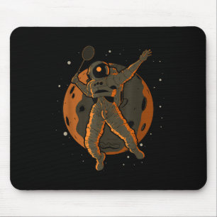 Badminton Astronaut Weltraum Raumfahrer Mousepad