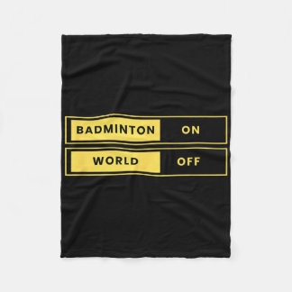 Badminton auf der Welt außerhalb von Schlägerschwa Fleecedecke