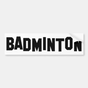 Badminton Autoaufkleber
