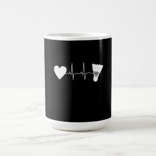 Badminton - Badminton Ball Heartbeat Kaffeetasse