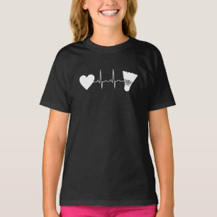 Badminton - Badminton Ball Herzschlag T-Shirt