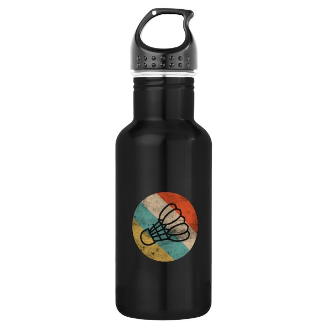 Badminton Badminton Ball Vintag Edelstahlflasche (Vorderseite)