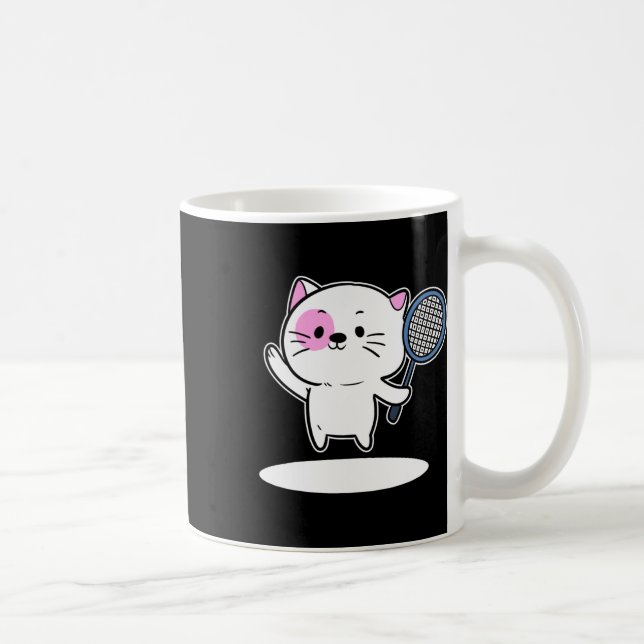 Badminton Badminton Player für Männer Kaffeetasse (Rechts)