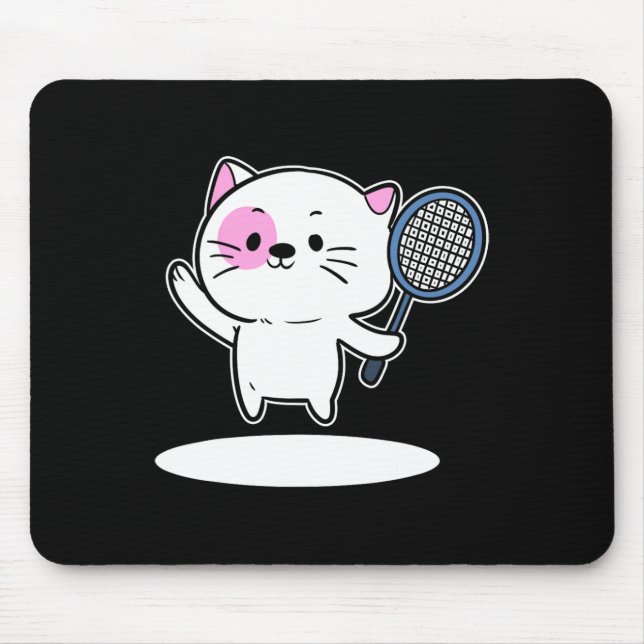 Badminton Badminton Player für Männer Mousepad (Vorne)