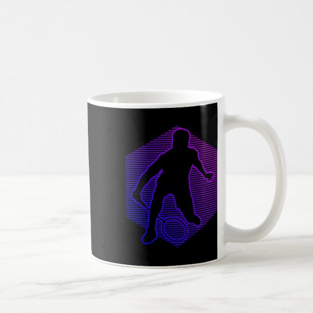Badminton Badminton Player Men Women Shuttle  Kaffeetasse (Rechts)