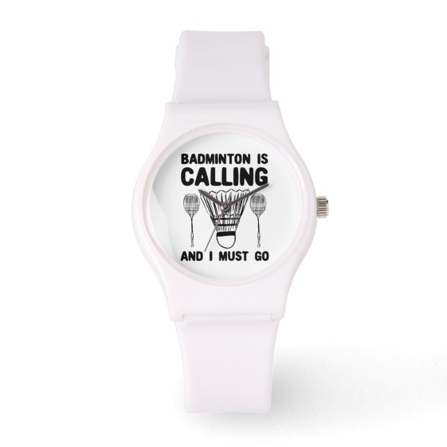 Badminton - Badminton ruft Armbanduhr (Vorderseite)