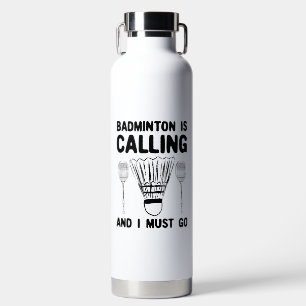 Badminton - Badminton ruft Trinkflasche