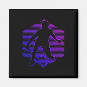 Badminton Badminton Spieler Männer Frauen Federbal Magnet