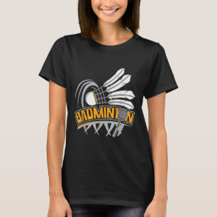 Badminton - Badmintonspieler Shuttlecock Federball T-Shirt