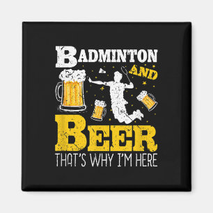 Badminton-Biertrinken-Badminton-Team Magnet