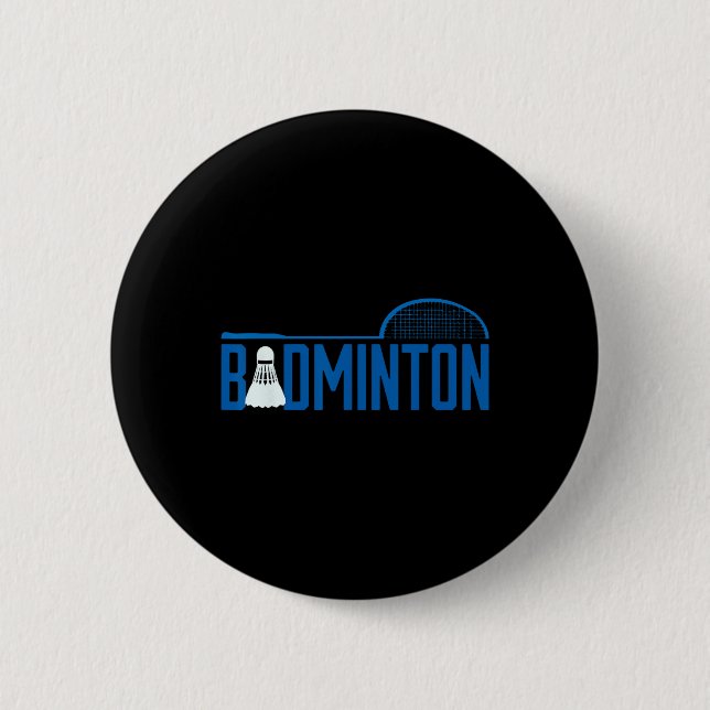 Badminton Birdie Shuttle für Badminton Player Men Button (Vorderseite)