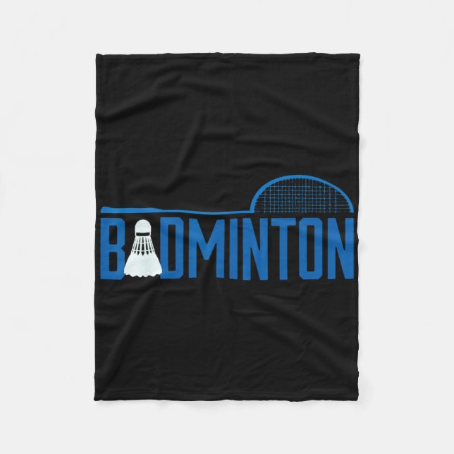Badminton Birdie Shuttle für Badminton Player Men Fleecedecke (Vorderseite)