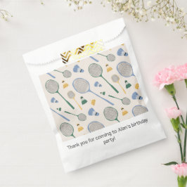 Badminton Birthday Party Geschenktütchen