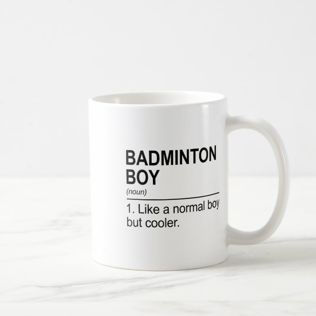 Badminton Boy Noun Definition Shuttle Badminton Pl Kaffeetasse (Rechts)