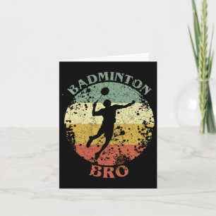 Badminton Bro Not Vintag Badminton Brother Karte