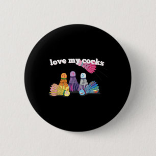 Badminton Buddies - Shuttle Sweethearst Fun & amp; Button