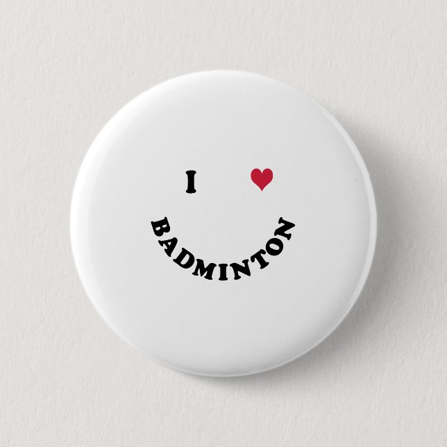 Badminton Button (Vorderseite)